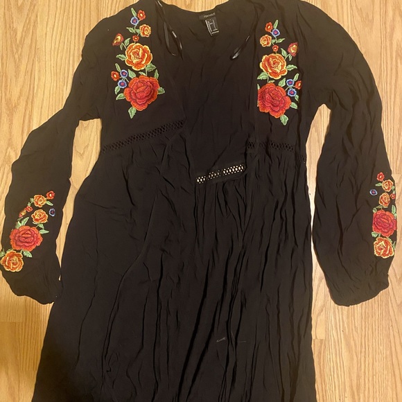 Forever 21 full length long sleeve kimono sz L - Picture 4 of 4